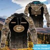 Custom Name Georgia Bulldogs Camo Texture 3D Hoodie Gift