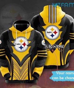 Custom Name Logo - Steelers 3D All Over Print Hoodie