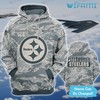 Custom Name Logo - Steelers Army 3D All Over Print Hoodie