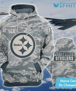 Custom Name Logo - Steelers Army 3D All Over Print Hoodie