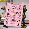 Custom Name Minnie Mouse Blanket - Soft & Cozy Gift for Baby, Fleece Mink Sherpa