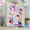 Custom Name Movie Character Blanket for Kids - Great Gift for Movie Lovers
