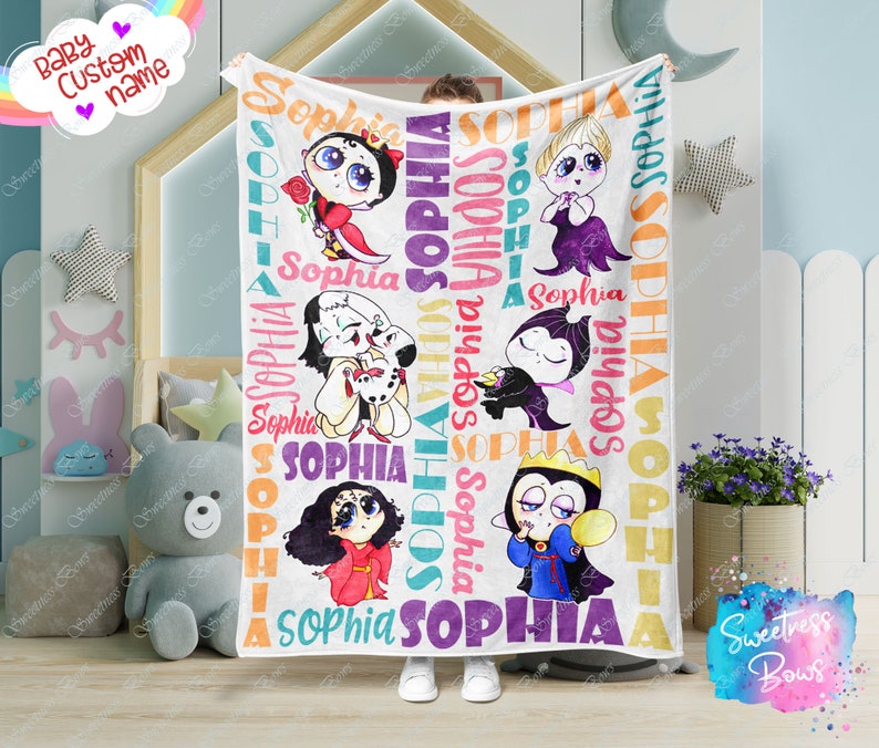 Custom Name Movie Character Blanket for Kids - Great Gift for Movie Lovers - Image 2