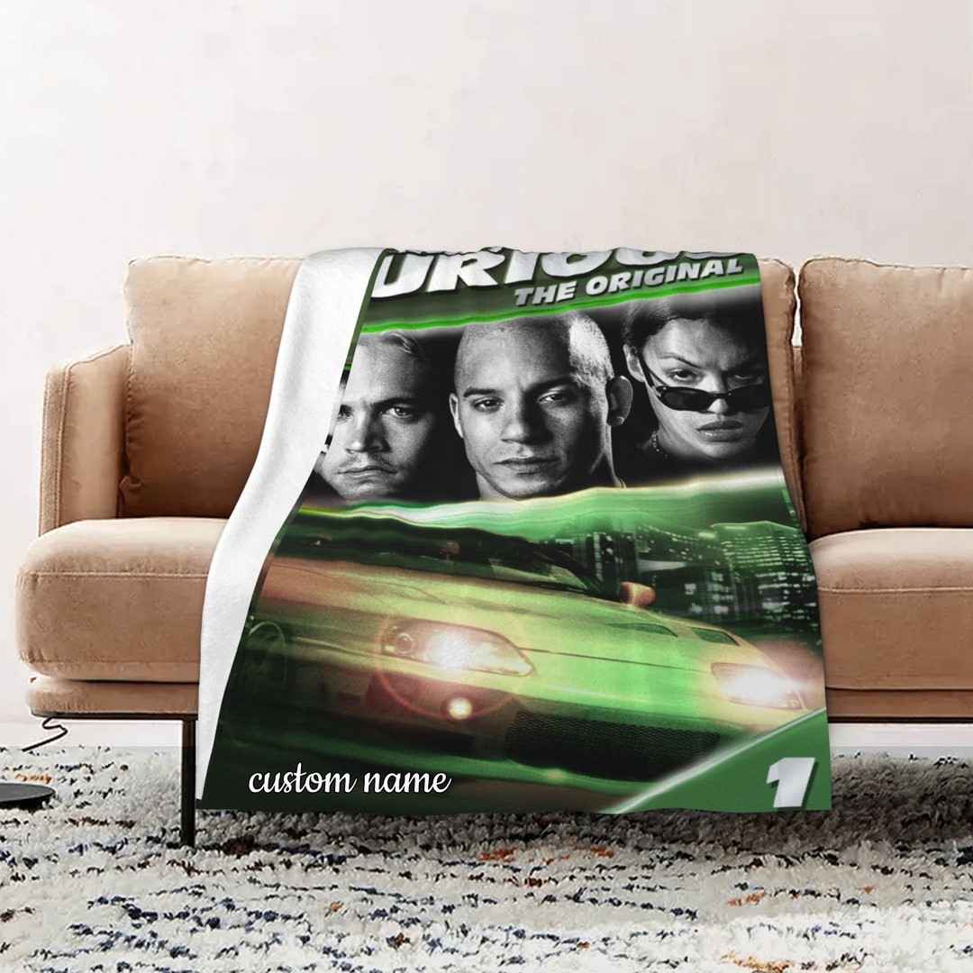 Custom Name The Fast And The Furious Blanket for Action Movie Fans
