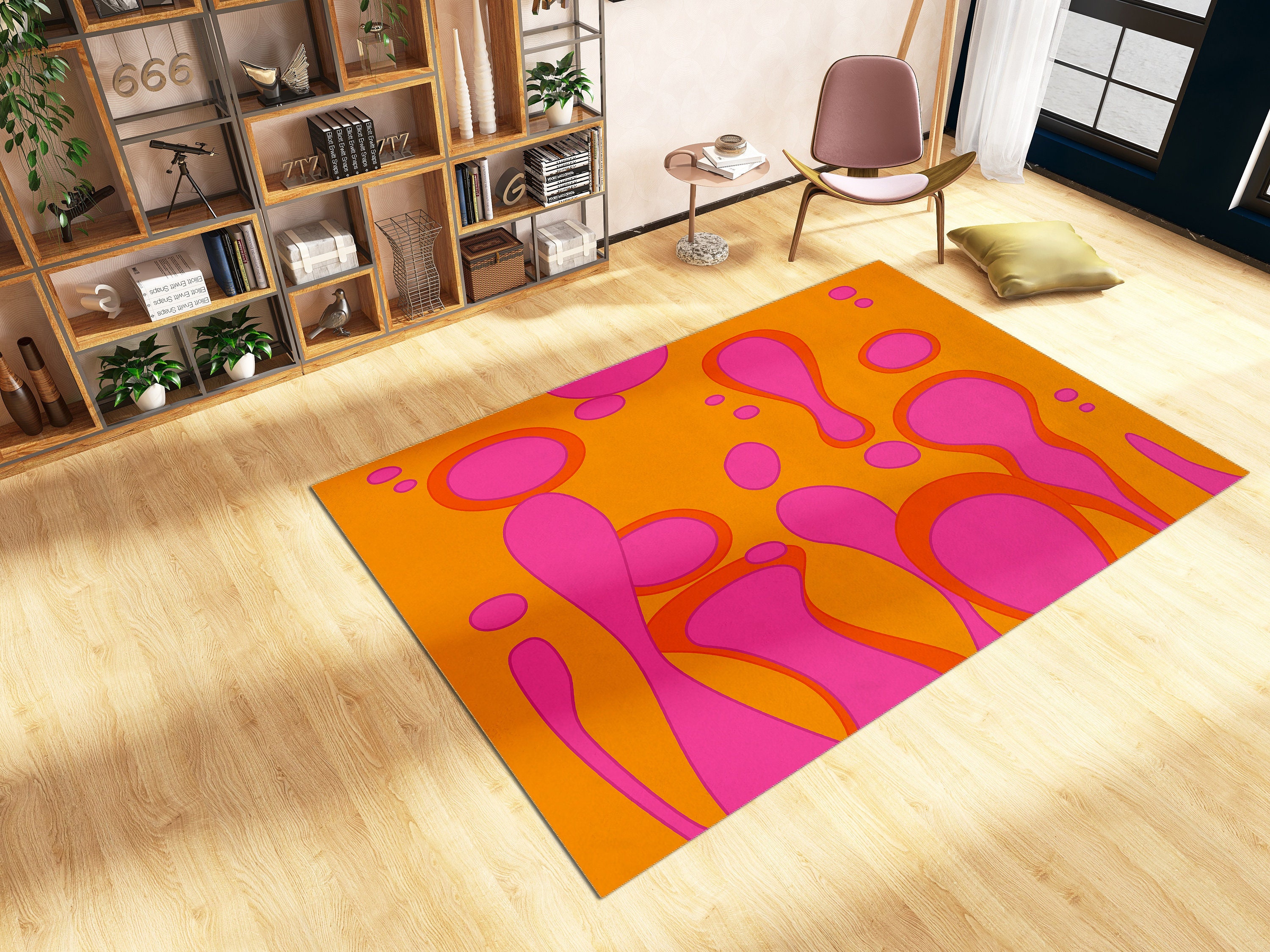 Custom Name or Sentence Personalized Non-Slip Area Rug for Home Decor in Living Room or Bedroom