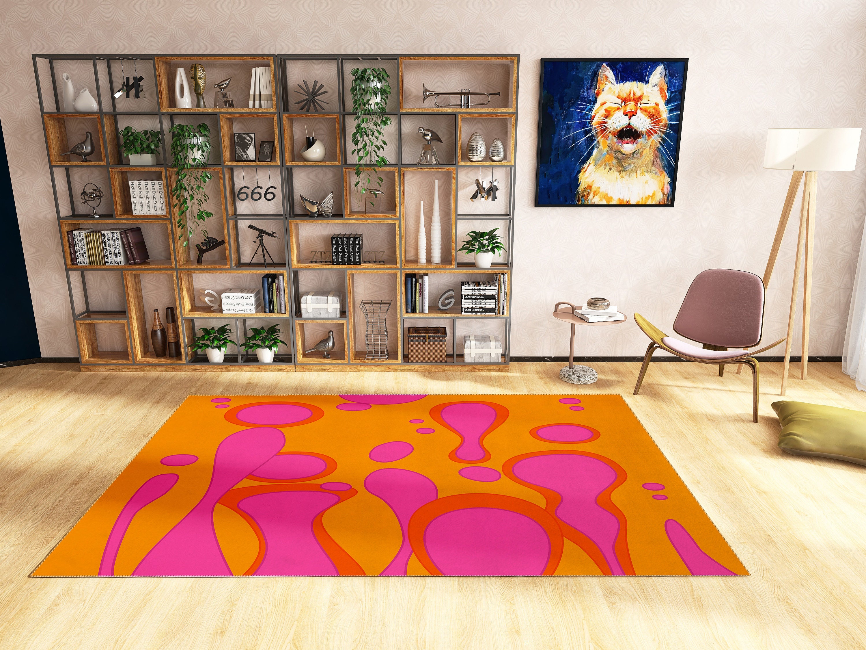 Custom Name or Sentence Personalized Non-Slip Area Rug for Home Decor in Living Room or Bedroom - Image 2