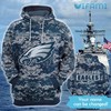 Custom Philadelphia Eagles Camouflage All Over Print 3D Hoodie