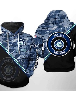 Custom Seattle Mariners All Over Print 3D Hoodie Zipper