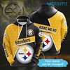 Custom Sideline Here We Go - Steelers Hoodie 3D All Over Print