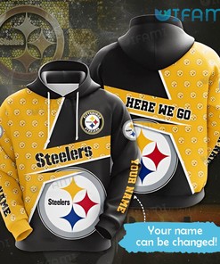 Custom Sideline Here We Go - Steelers Hoodie 3D All Over Print