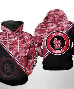 Custom St. Louis Cardinals All Over Print 3D Hoodie Zipper