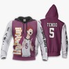 Custom Tendo Shiratorizawa Satori Anime Manga Haikyuu 3D T Shirt Zip Bomber Hoodie