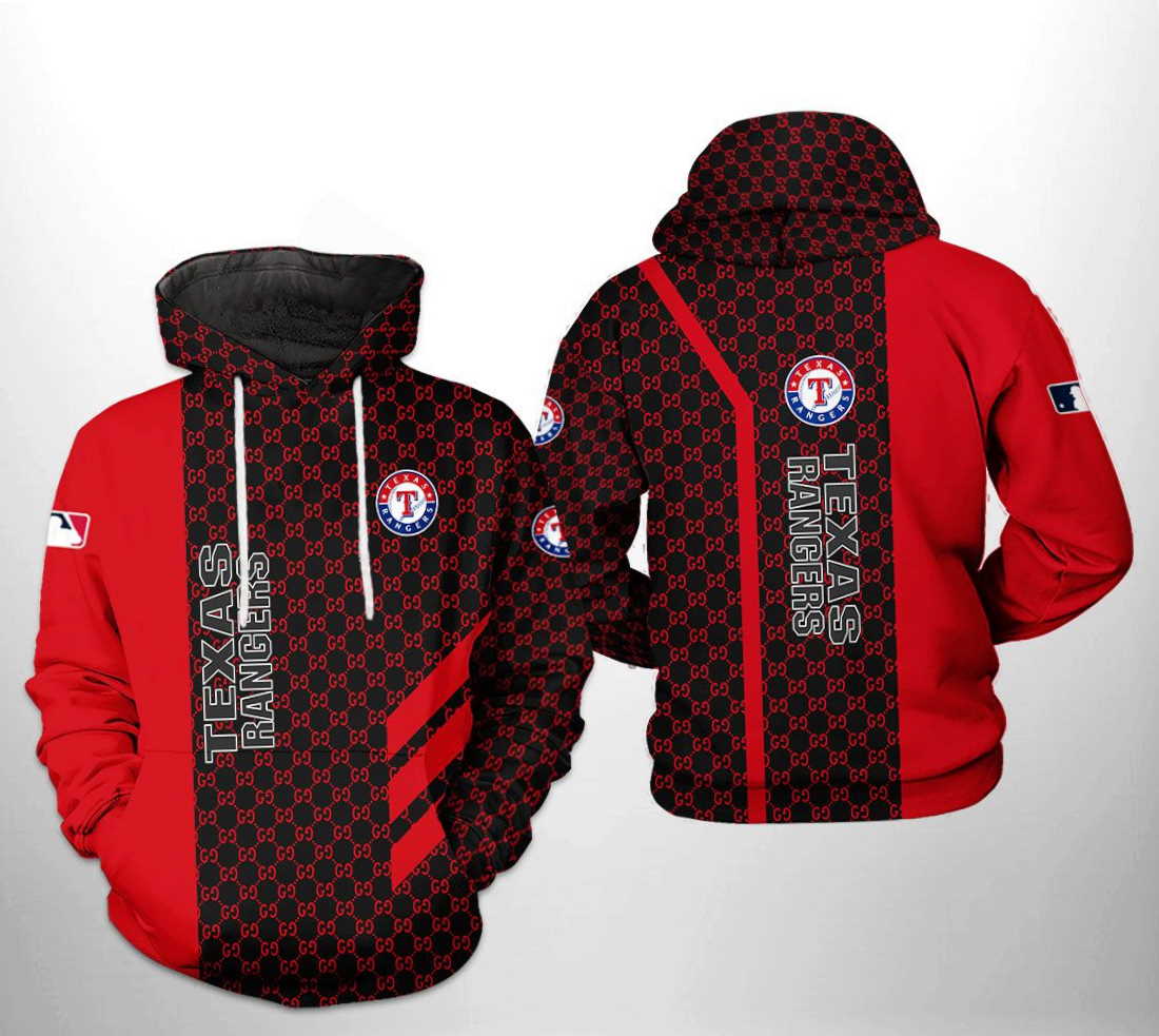 Custom Texas Rangers All Over Print 3D Hoodie Zipper