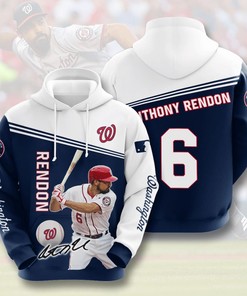 Custom Washington Nationals All Over Print 3D Hoodie