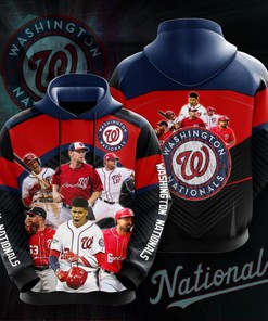 Custom Washington Nationals Hoodie with 3D Print