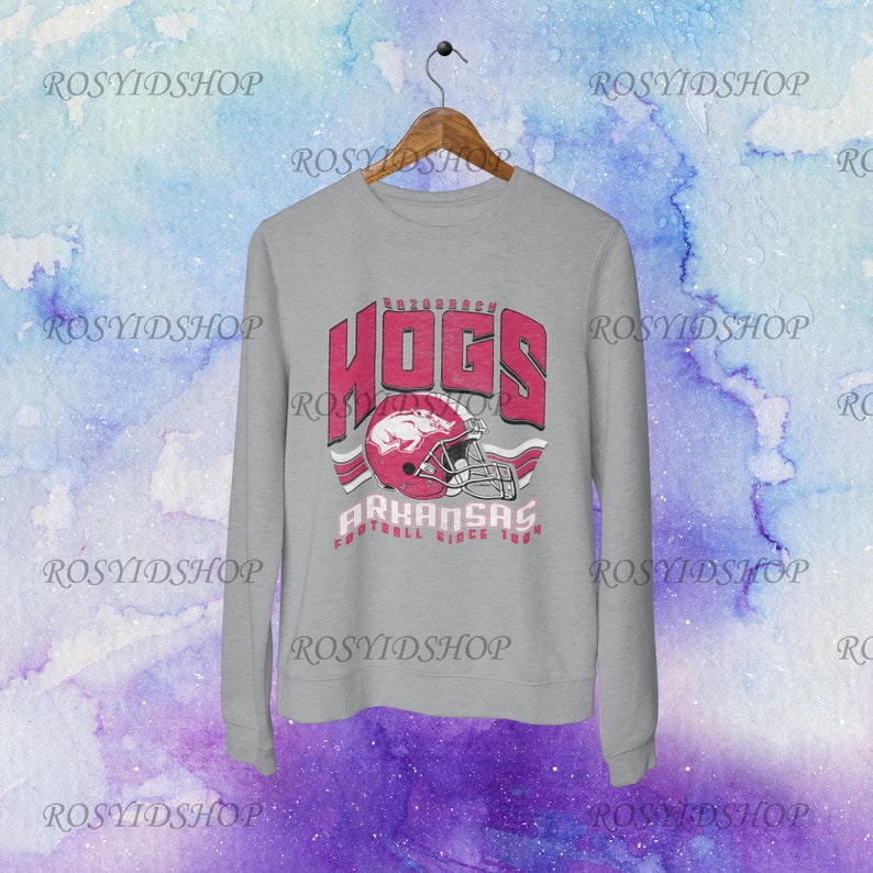 Custom Your Team Vintage Arkansas Razorback Sweatshirt, Hoodie, Shirt, Hogs Shirt Gifts For Razorbacks Lover - Image 4