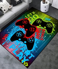 Customizable 3D Gamer Carpet for Home Decoration in Living Room and Bedroom