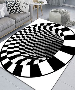 Customizable 3D Vision Clown Door Mat for Living Room or Bedroom - Eye-Catching Decoration