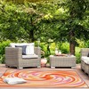 Customizable 70s Trippy Groovy Twirl Paint Colors Abstract Fluid Backgrounds Rugs for Indoor and Outdoor Use