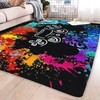 Customizable Anime Game Gamepad Pattern Area Rug for Home Decoration