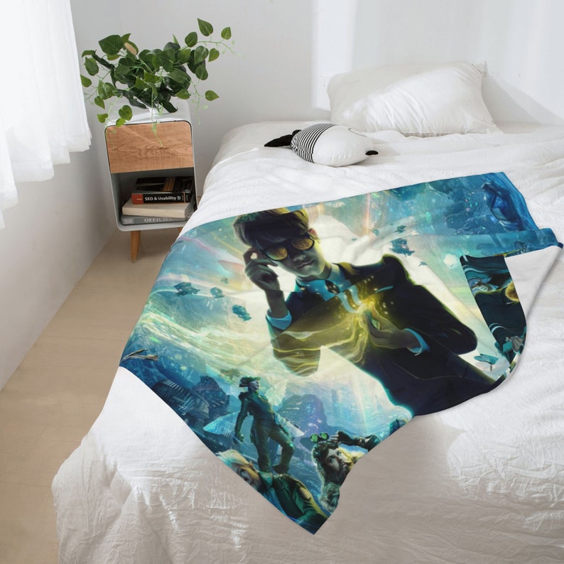 Customizable Disney Artemis Fowl Theme Blanket for Baby - Personalized Name Gift - Image 3