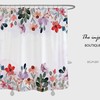 Customizable Flowers Shower Curtain Set, Flower Plant Floral Bathroom Decor with Waterproof Washable Bath Curtain