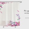 Customizable Flowers Shower Curtain, Spring Floral Bathroom Decor Customizable Size