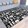 Customizable Game Room Themed Area Rugs with Unique Printed Design for Your Home Decor