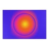 Customizable Gradient Indigo Blue Vortex Illusion Rug for Living Room or Bedroom with Personalized Touch