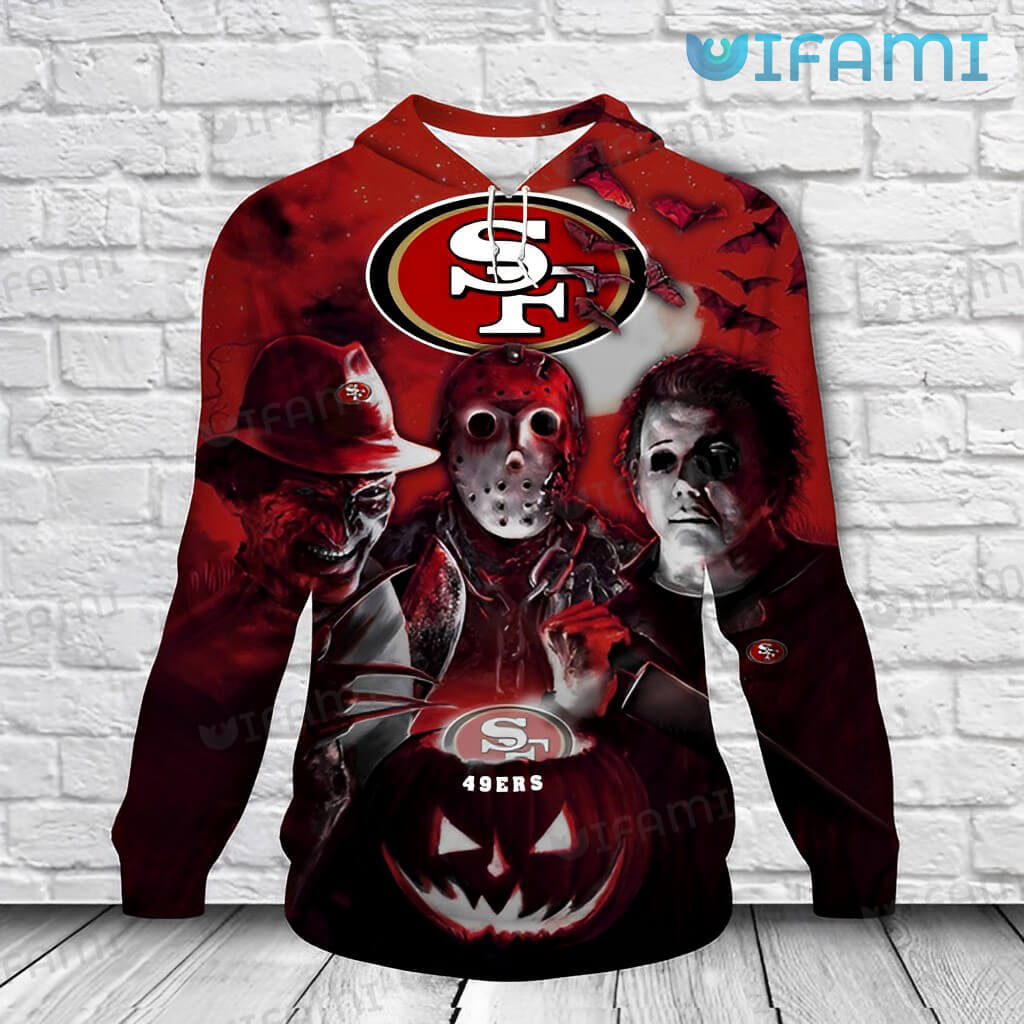 Customizable Michael Myers Hoodie with Unique All Over Print Design
