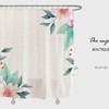 Customizable Minimalist Flowers Shower Curtain, Minimalist Waterproof Washable Bath Curtain