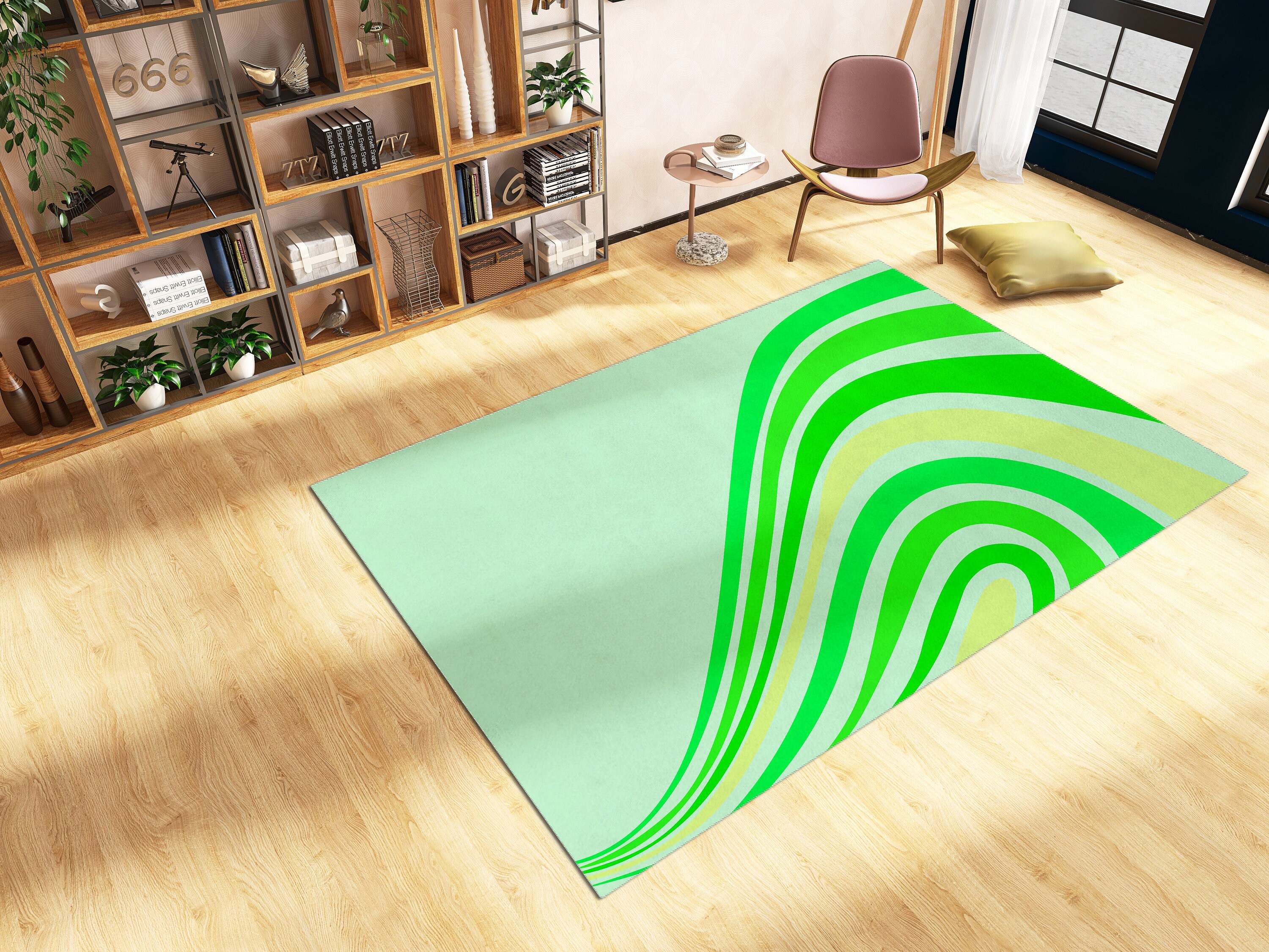 Customizable Preppy Personalized Area Rug for Stylish Living Room or Bedroom Decoration