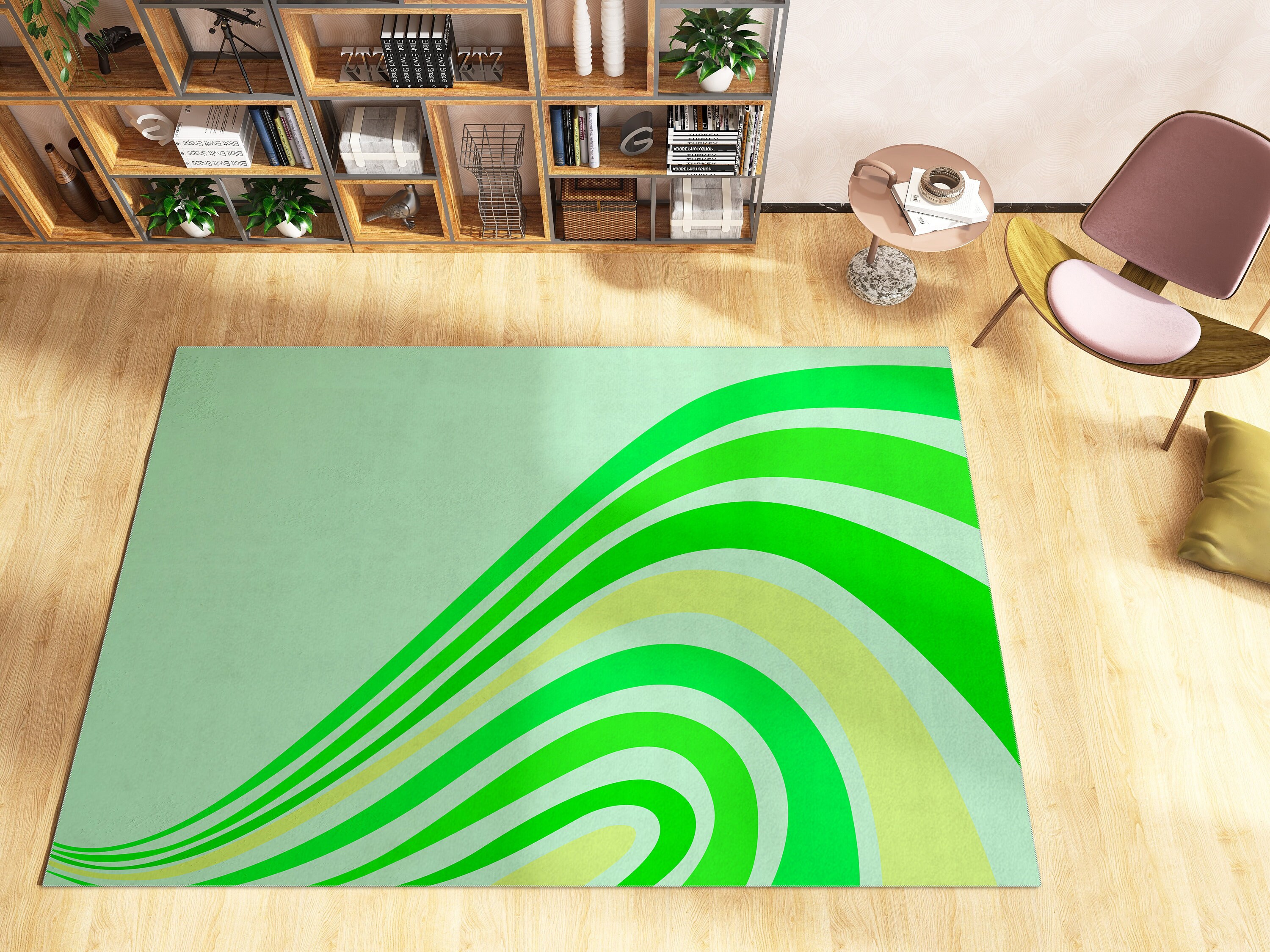 Customizable Preppy Personalized Area Rug for Stylish Living Room or Bedroom Decoration - Image 4