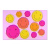 Customizable Smiley Face Vortex Rug for Home Decor: Living Room, Bedroom Personalized with Your Name or Favorite Quote