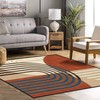 Customizable Square Rug with Retro Collage Prints, Boho Area Rugs for Home Decor