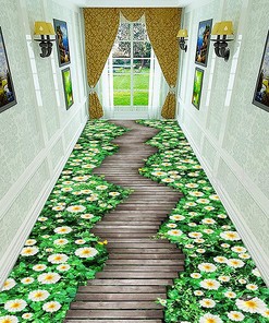 Customizable Vortex Illusion Runner Rug for your Kitchen or Hallway: A Unique Entrance Area Rug for Your Home