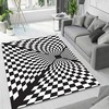 Customizable Vortex Rug - Non-Slip Living Room Rug with 3D Art - Popular Home Decor Item