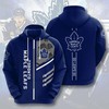 Customized All Over Print Hoodie of Toronto Maple Leafs in 3D