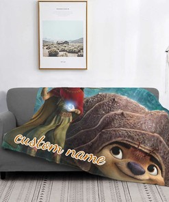 Customized Disney Raya and The Last Dragon Tapestry Blanket with Personalized Name for Kids and Teens