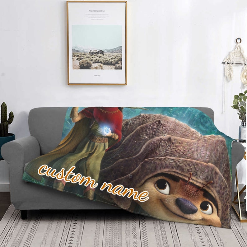 Customized Disney Raya and The Last Dragon Tapestry Blanket with Personalized Name for Kids and Teens - Image 2
