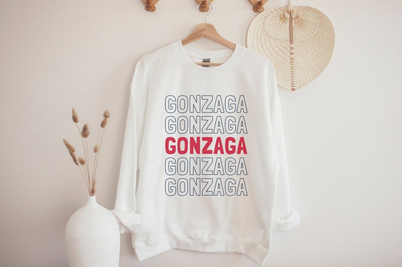 Customized Shirt Sweatshirt Hoodie, Vintage Style Gonzaga College Garphic Shirt