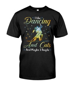 Cute Dancing Cats T-Shirt For Women - Perfect Gift For Cat Lovers