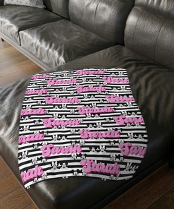 Cute Mickey Mouse Blanket for Baby Boy - Personalized Disney Blanket Gift with Fleece and Sherpa