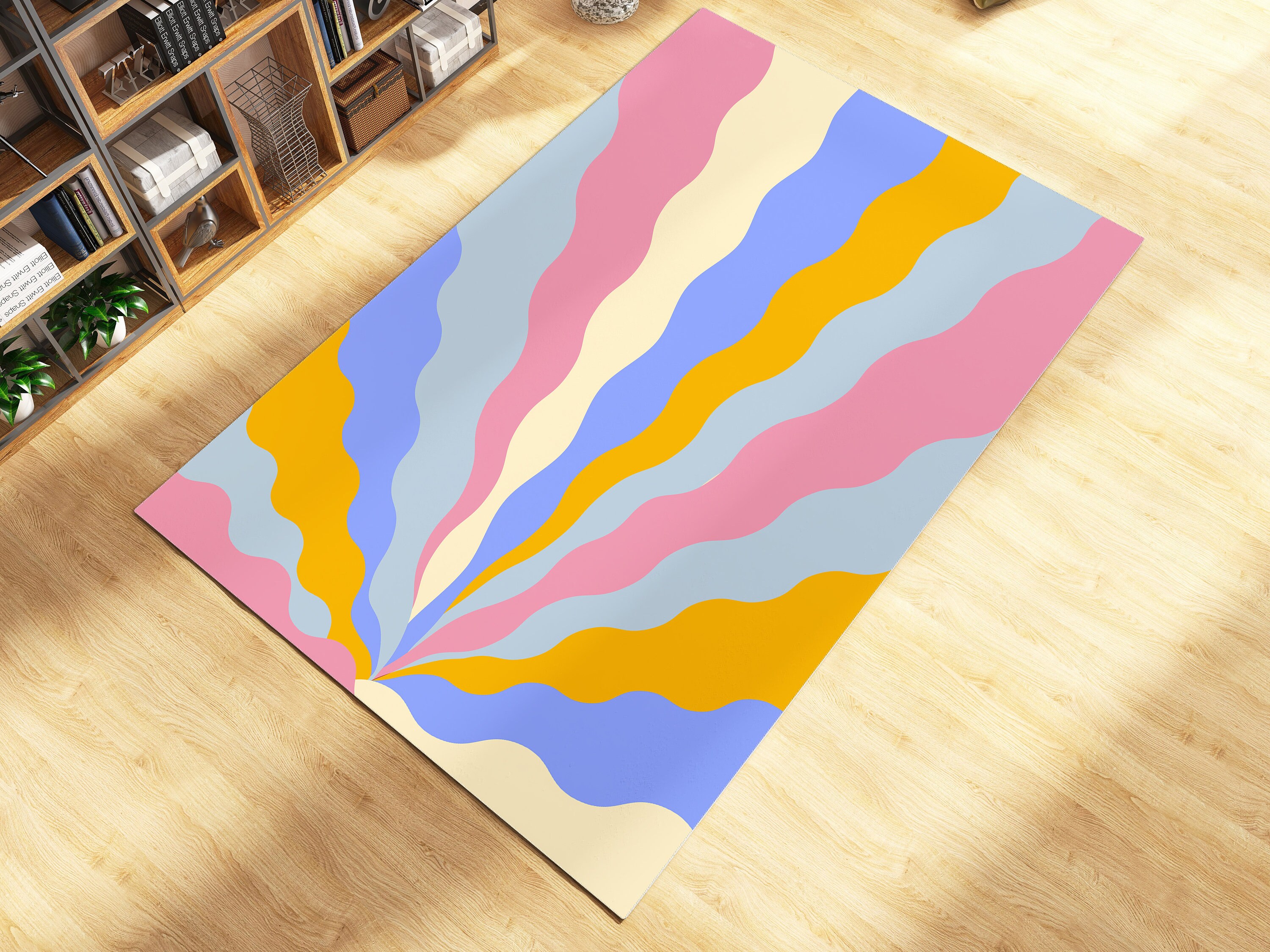 Cute Rug with Personalized Name or Message for Chic Living Room or Bedroom Decoration