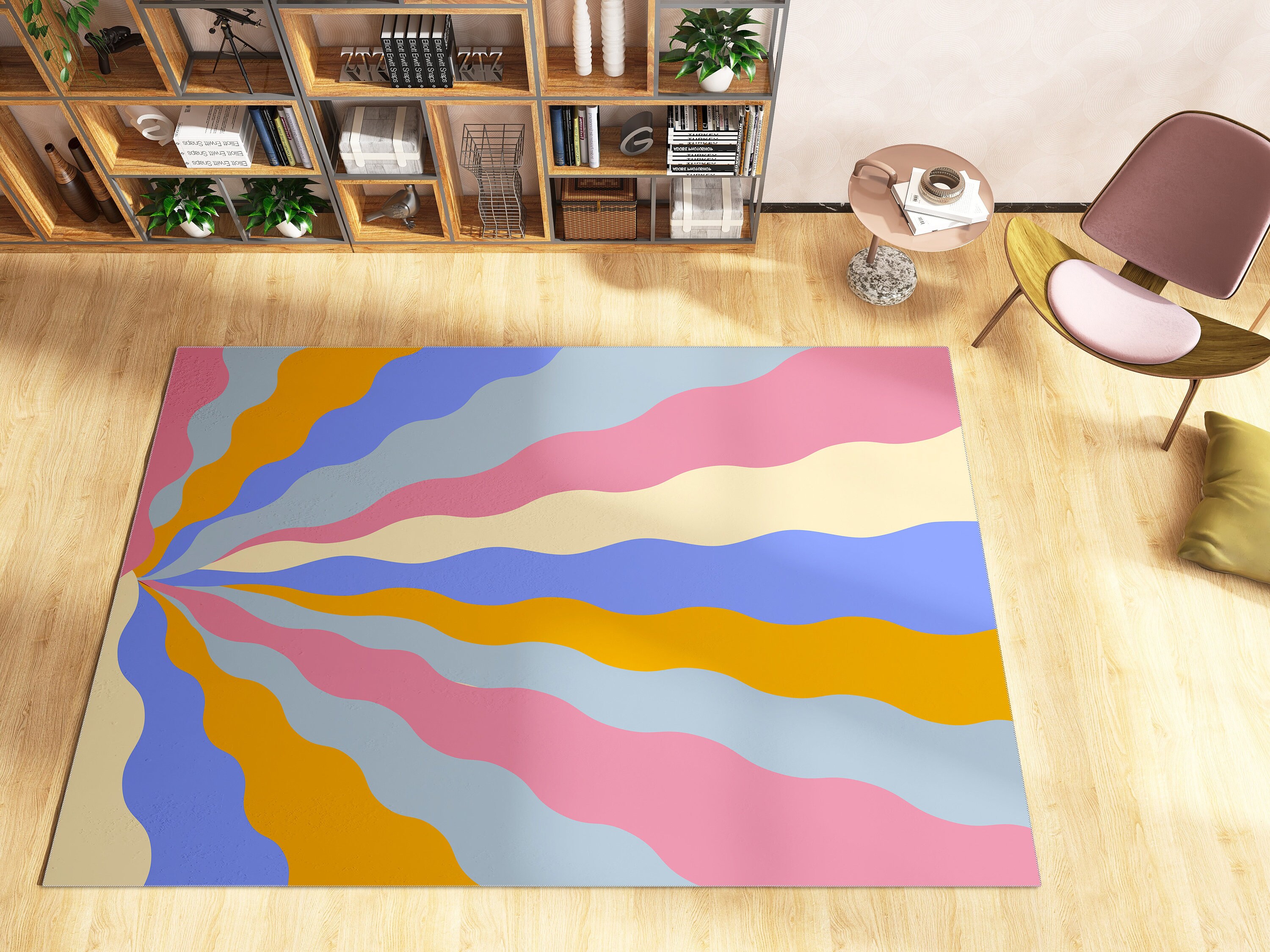 Cute Rug with Personalized Name or Message for Chic Living Room or Bedroom Decoration - Image 3