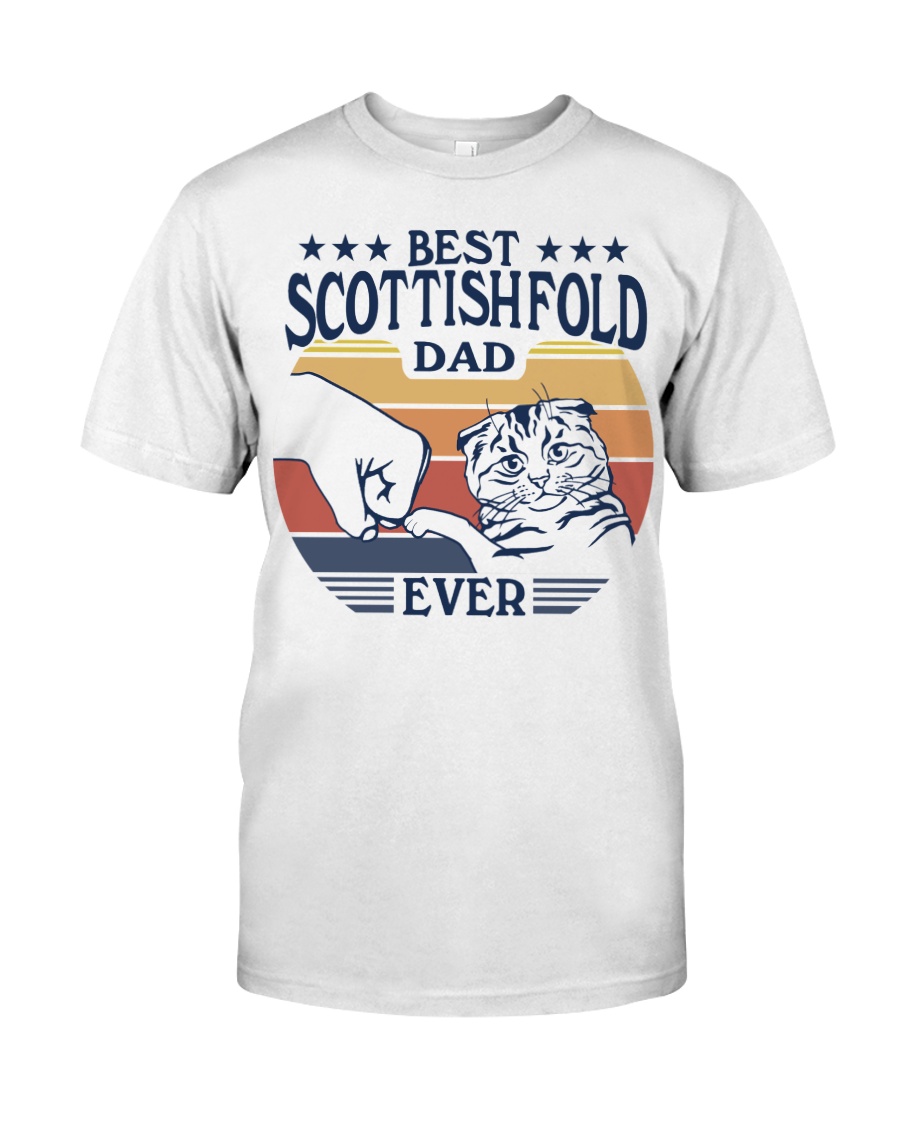 Cute Scottish Fold Cat T-Shirt For Men - A Unique And Stylish Addition To Your Cat Clothing Collection