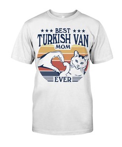 Cute Turkish Van T-Shirt For Women - Perfect For Cat Lovers