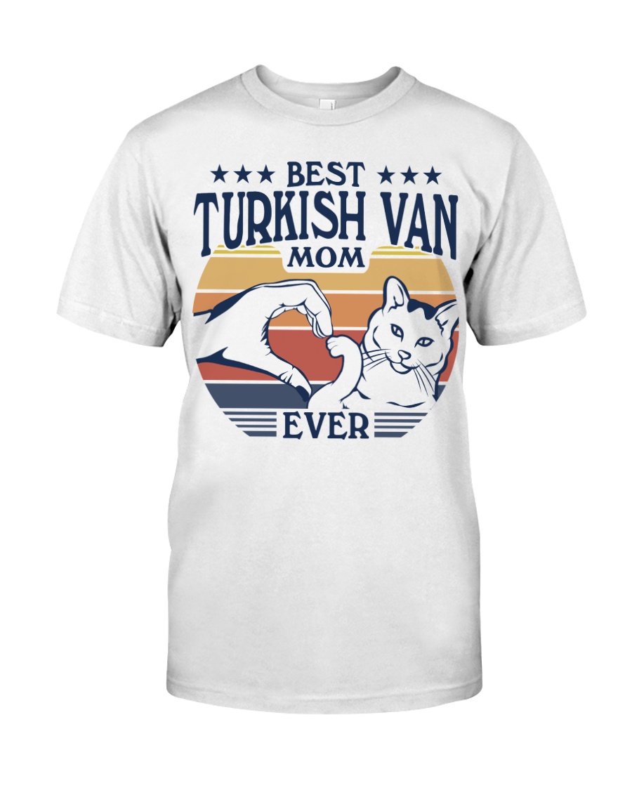 Cute Turkish Van T-Shirt For Women - Perfect For Cat Lovers