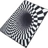 DOITOOL 3D Visual Plaid Optical Illusion Rug - A Funny and Quirky Addition to Your Home Décor