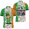 Dabbing Baby Leprechaun Saint Patrick Day All Over Print Polo Shirt with 3D Printed Polo Collar